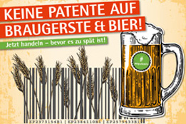 Keine Patente auf Bier
