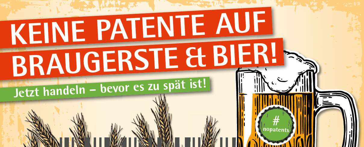 Keine Patente auf Braugerste und Bier
