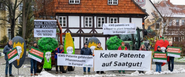Demonstration against KWS patents