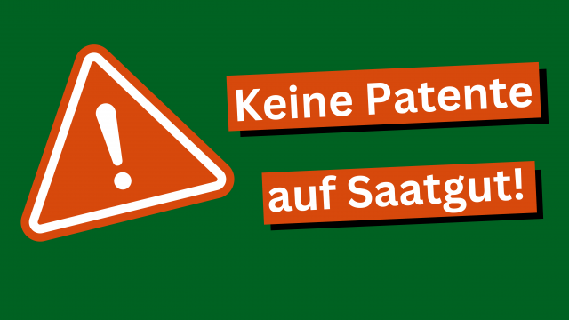 Keine Patente auf Saatgut