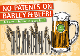 Visual No patents on barley and beer